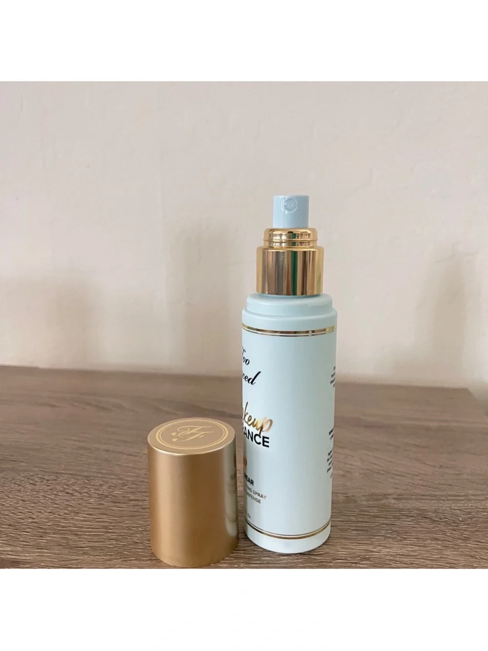Too Faced Makeup Insurance Longwear Setting Spray & blue light defense NIB